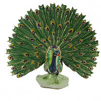 Скринька у формі Павича металева зі стразами