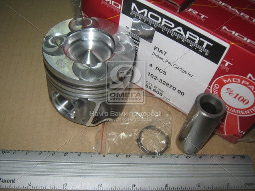 Поршень двигуна Фіат Добло Фіоріно FIAT DOBLO FIORINO 69,60 1,3 TD 16V 2003- (пр-во Mopart)