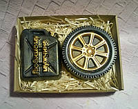 Подарочный набор сувенирного мыла Канистра, колесо