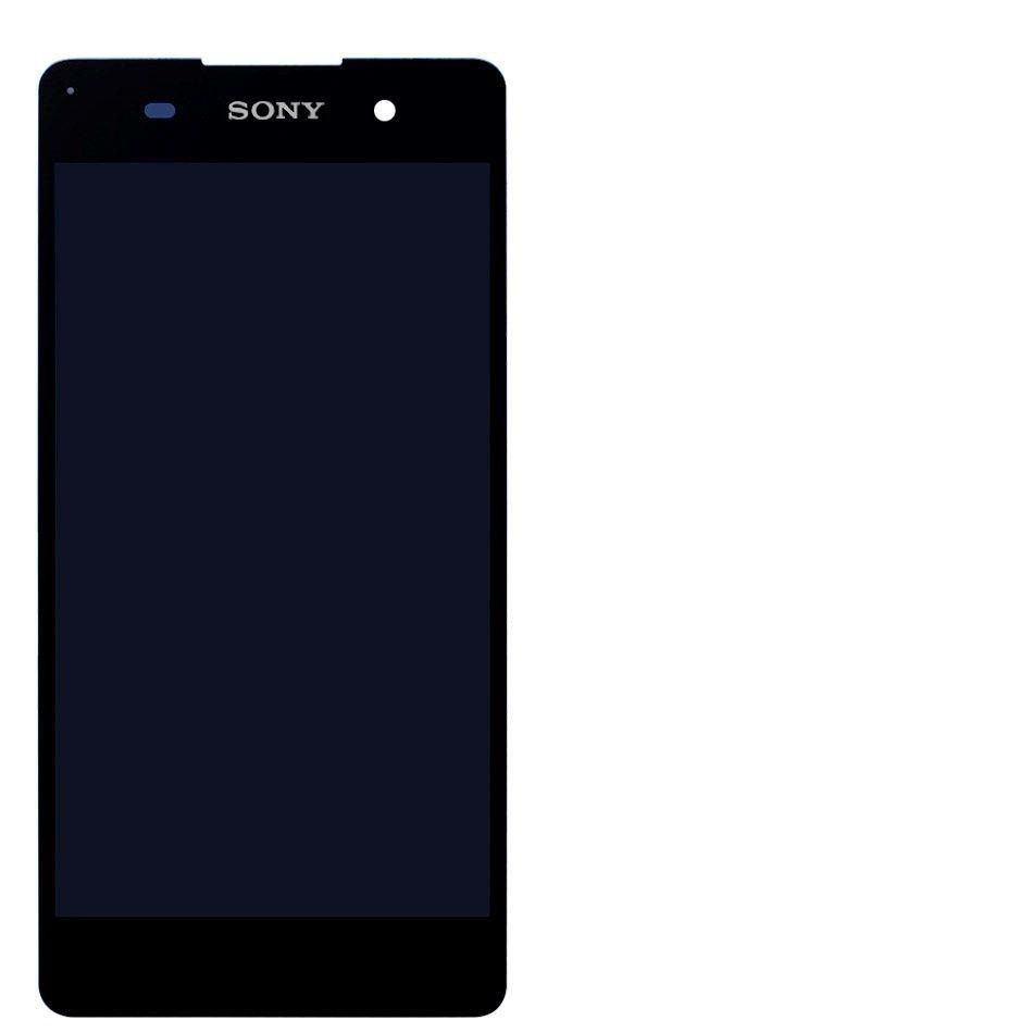 Дисплей (екран) для Sony F3311 Xperia E5/F3313 + тачскрін, білий, з передньою панеллю, оригінал