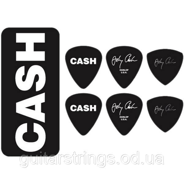 Набір медіаторів Dunlop JCPT04H Johnny Cash Bold Signature Heavy 6 pcs, фото 1