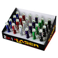 Ліхтар брелок 9618-2LED,лазер,3xAG3