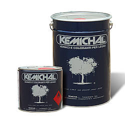 Акрилова біла емаль для дерева МДФ OCV829BG10+C399 матова KEMICHAL (Італія) (25 кг+5 л)