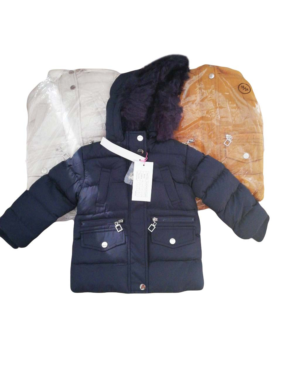 Куртки для дівчаток утеплені оптом , розміри 12-36 міс, Nature, арт. RSG-4854