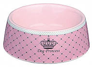 Миска Dog Princess керамічна рожева 0,18 л/12 см Trixie 24581