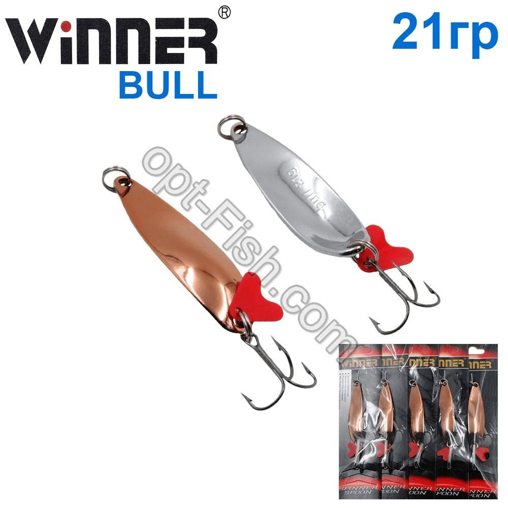 Блесна Winner колебалка W-010 BULL 21g 003# *