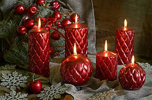 Свічка 12 х 12 cм куля Florencja Artman