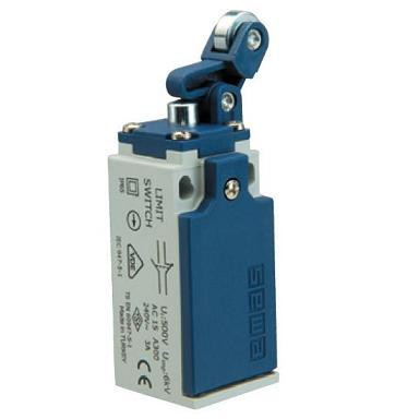 Вимикач кінцевий з пластикової консоллю і металевим роликом d=14 мм (1НО+1НЗ), фото 1