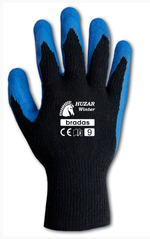 Рукавиці захисні HUZAR WINTER латекс розмір 10 (XL), фото 1