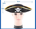 Піратка трикутна з черепом, дитячий капелюх пірата — аксесуар для вашого образу, фото 5