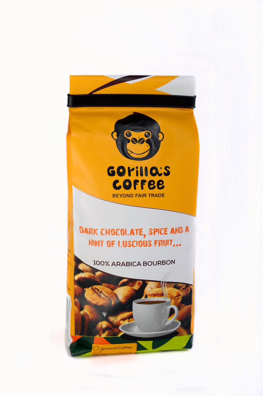 Кава в зернах 250г Темна обсмаження "Gorilla's Coffee" (Specialty)
