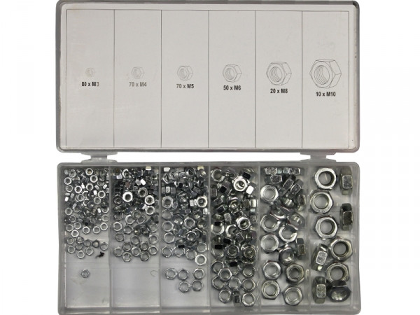 Набір гайки М3 - М10 YATO, 300 штук