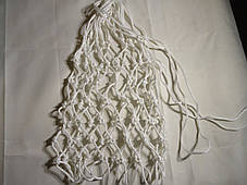 Сітка баскетбольна «ЕКСКЛЮЗИВ», шнур діаметром 5,5 мм (стандартна) біла 2шт, фото 2