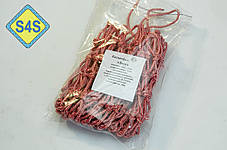 Баскетбольна сітка «ЕЛІТ», шнур діаметром 6,5 мм (стандартна) біла з червоним відтінком 2шт, фото 3