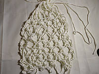 Баскетбольна сітка високоміцна "Антимороз", шнур діаметром 3,5 мм (стандартна) біла 2шт