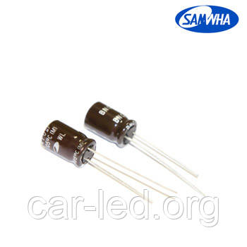 10mkf - 63v (Низький імпеданс) Samwha WL 5*11, 105°C конденсатор електролітичний