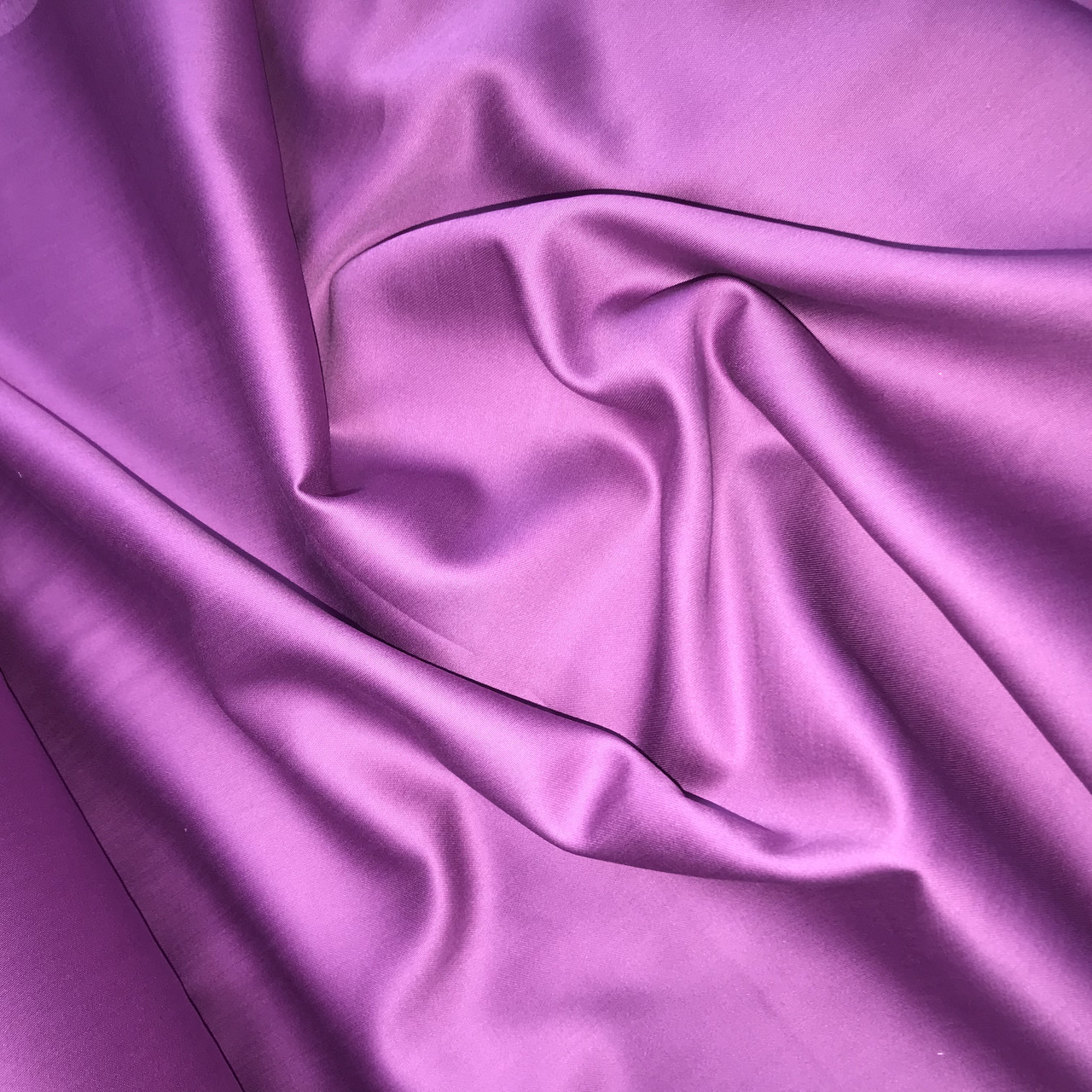 ВІДРЕЗ (0,7 * 2,4) Сатин темно-бузковий для постільної білизни, мерсеризований (ТУРЦІЯ шир. 2,4 м) (SAT-N-0031), фото 1