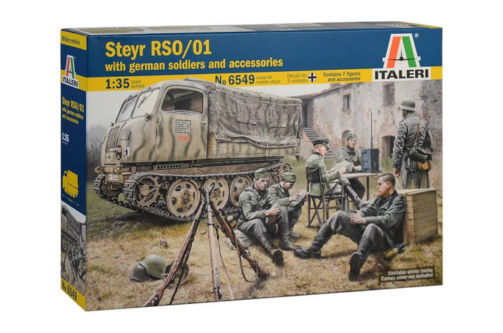 Тягч Steyr RSO/01 з солдатиками та аксесуарами. 1/35 ITALERI 6549, фото 1
