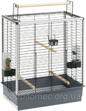 Кругла клітка на підставці Parrot Cage MAX 6 чорний FERPLAST.D-53, H-160 див.