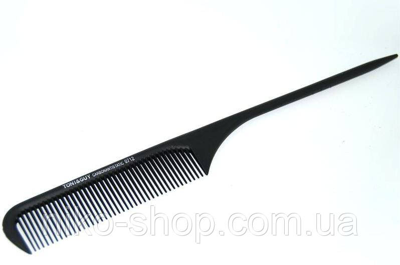 Гребінець з хвостиком Toni&Guy carbon 0712, фото 1