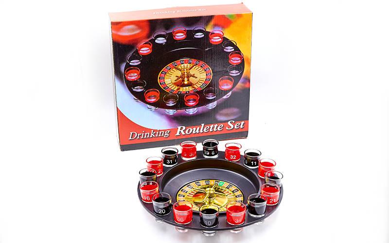 Алко гра п'янка рулетка Drinking Roulette Set 066 (алко рулетка): 16 рюмів у комплекті