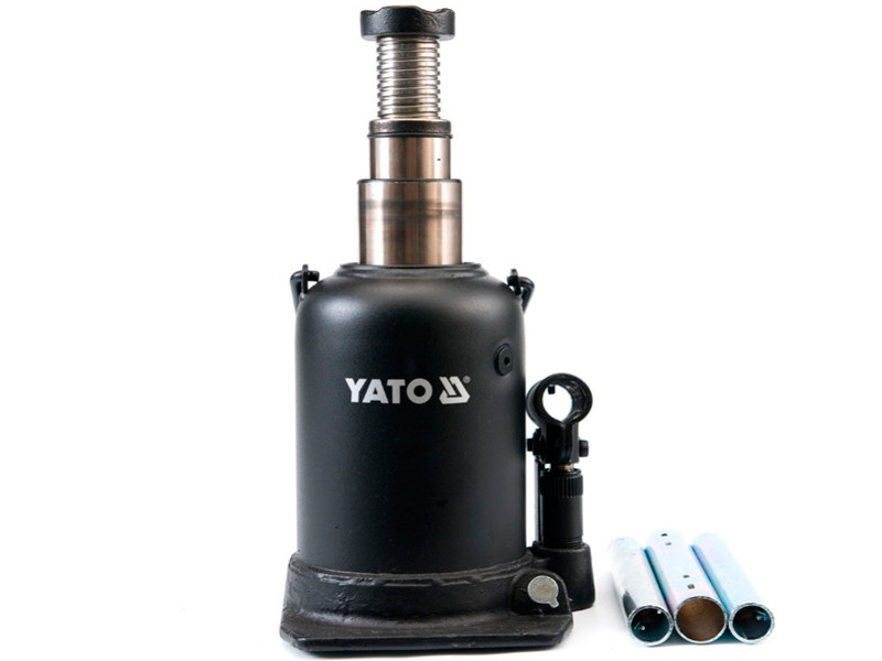 Домкрат гідравлічний пляшковий Yato 10т h=208-523мм
