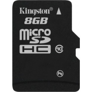 Карта памяти Kingston MicroSDHC 8GB Class 10 - фото 1 - id-p779594045