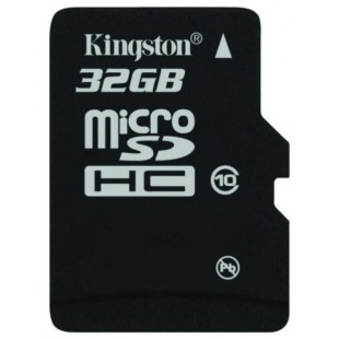 Карта памяти Kingston MicroSDHC 32GB Class 10 - фото 1 - id-p779602730