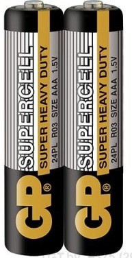 Батарейка сольова GP 24S-S2 Supercell AAA R3 мініпальчикова (трей)