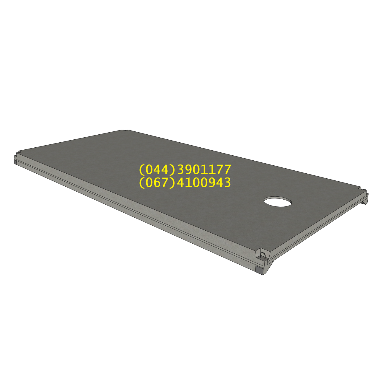 Ребристі плити з отворами 1ПВ 6-6АІІІв-7, великий вибір ЗБВ. Доставка в будь-яку точку України.