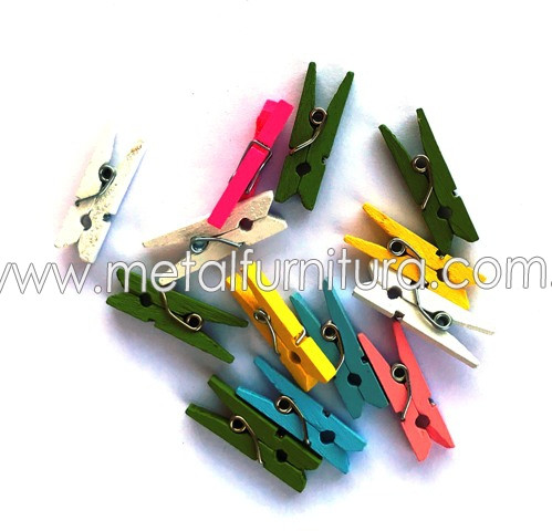 Декоративна прищіпка 25 мм (уп.10 шт.), фото 1