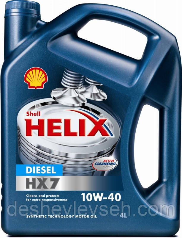 Масло SHELL Helix Diesel HX7 10W40 4 л (HX7), (SHELL)