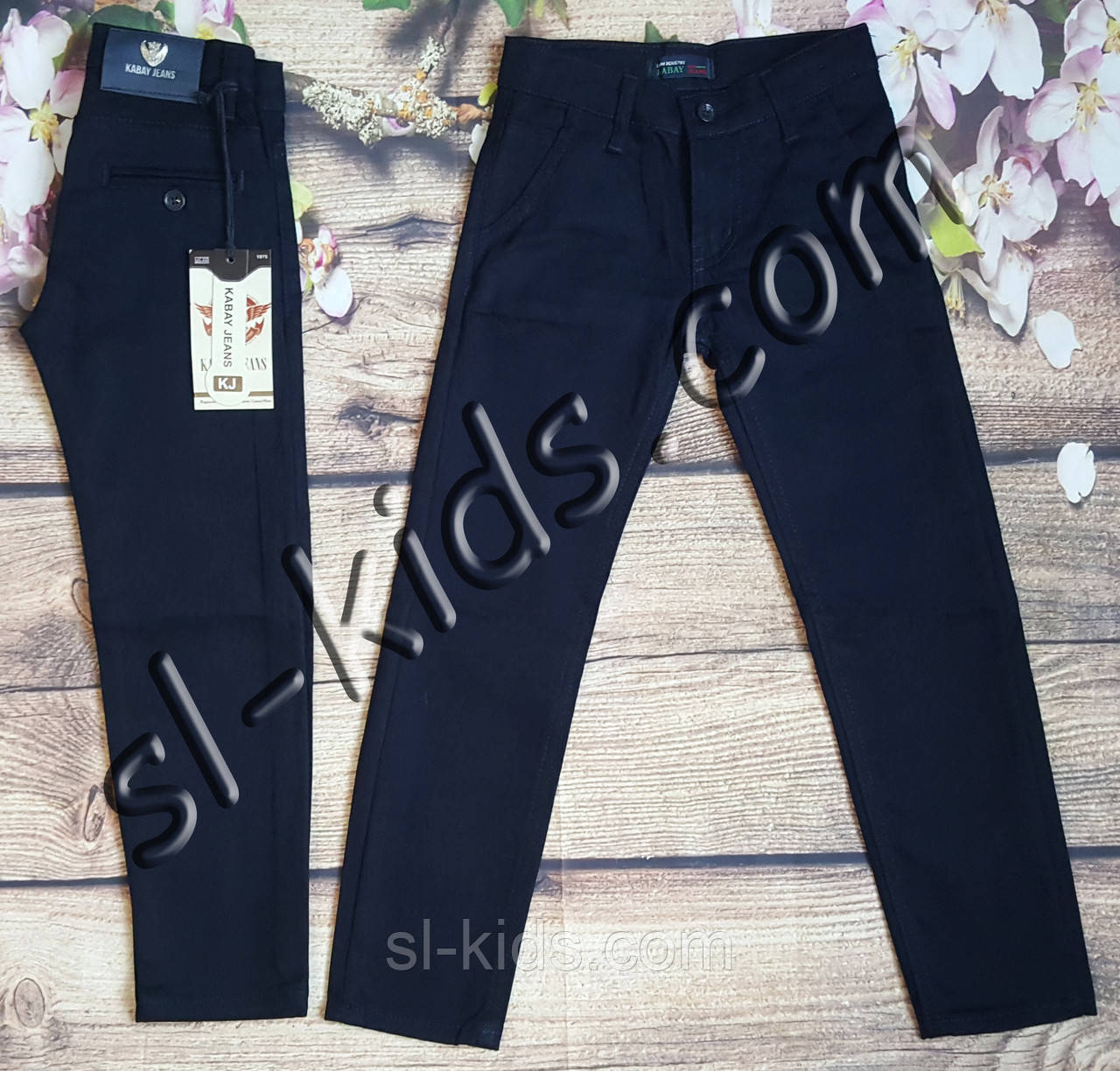 Штани,джинси на флісі для хлопчика 6-10 років (Kabay) (темно сині 02) розд пр. Туреччина