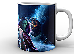 Кружка GeekLand Галактики Guardians of the Galaxy piter kvill, gamora draks, grut, raketa GG.02.004
