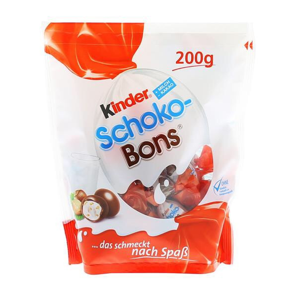 Цукерки Kinder Schoko Bons, 200 грамів