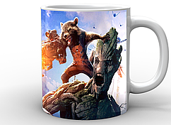 Кружка GeekLand Галактики Guardians of the Galaxy Groot and Rocket Raccoon GG.02.011