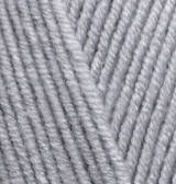 Пряжа для в'язання Ализе Лана голд 200 серый