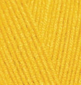 Пряжа для вязания Ализе Лана голд 216 желтый