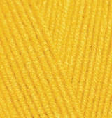 Пряжа для в'язання Ализе Лана голд 216 желтый