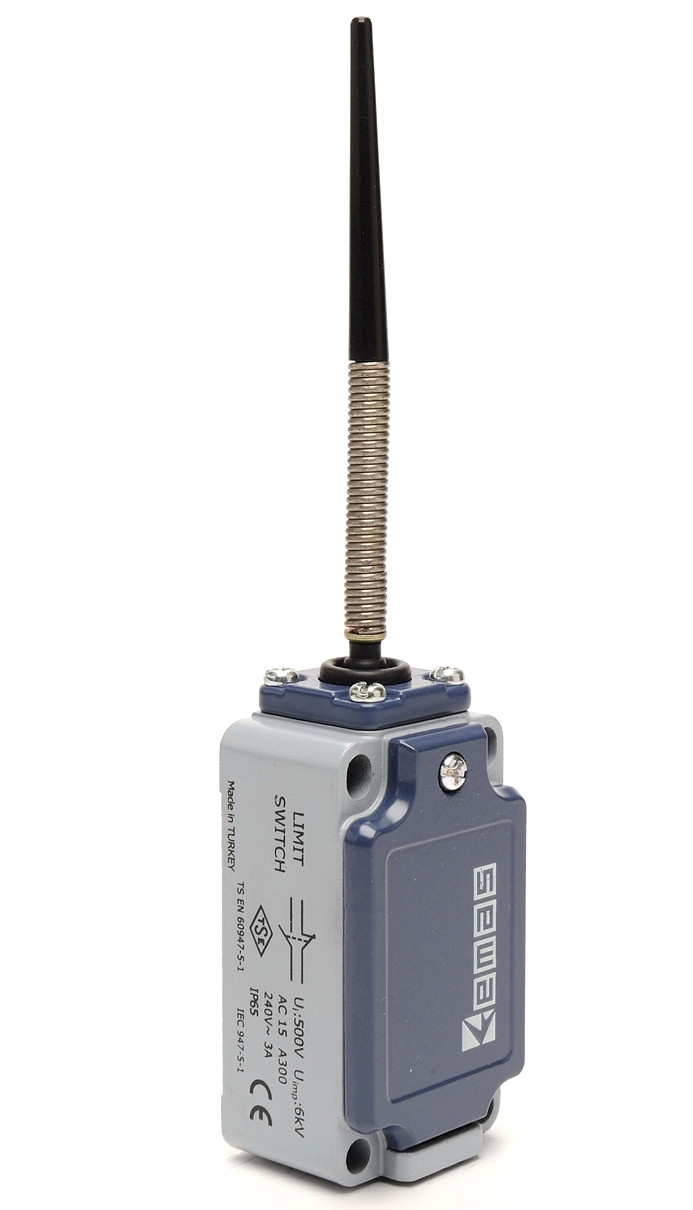 Вимикач кінцевий із пружиною з пластиковим наконечником (1НО+1НЗ), фото 1