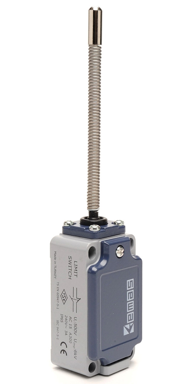 Вимикач кінцевий із пружиною зі сталевим наконечником (1НО+1НЗ), фото 1