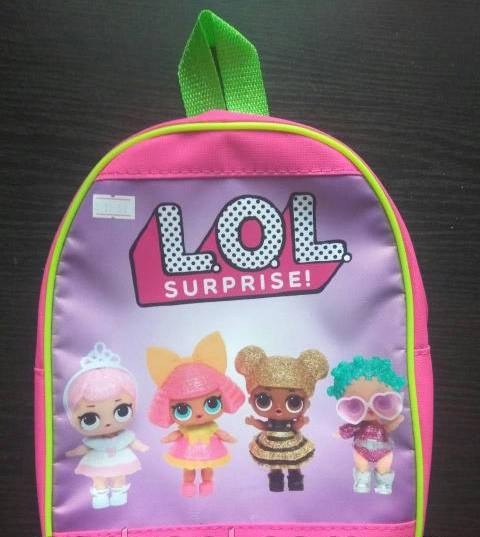 Рюкзачок дитячий "Кульки L.O.L. No 1 (ЛОЛ) " Розмір: 27х20х8 см., фото 1