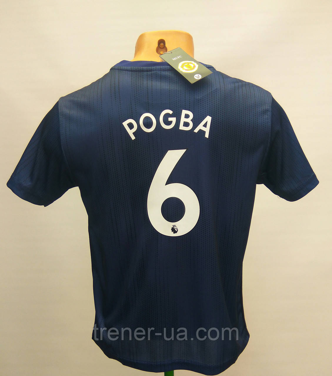 Футбольна форма дитяча МЮ Pogba синя сезон 2018-19, фото 1