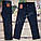 Штани,джинси на флісі для хлопчика 12-16 років (темно сині) (гурт) пр. Туреччина, фото 2