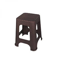 Табурет ротанг великий 37,8х37,8х45,5 см Elif Plastik 421