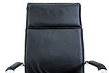 Офісне крісло Richman Гаваї чорний кожзам для роботи, фото 6