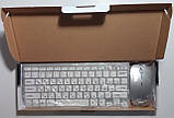 Клавіатура з мишкою бездротовий комплект Wireless keyboard and mouse combo, silver, фото 8
