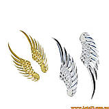 Авто значок з крилами наклейка крила ангела на машину авто наклейки на кузов бампер скло двері капот крила багажник, фото 3