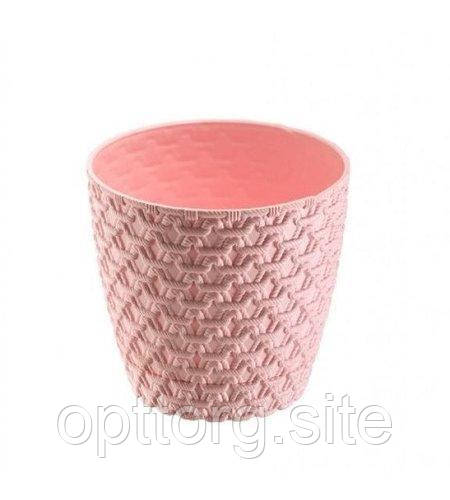 Горщик для квітів В'язання No 3 3 л з підставкою Elif Plastik 448, фото 1