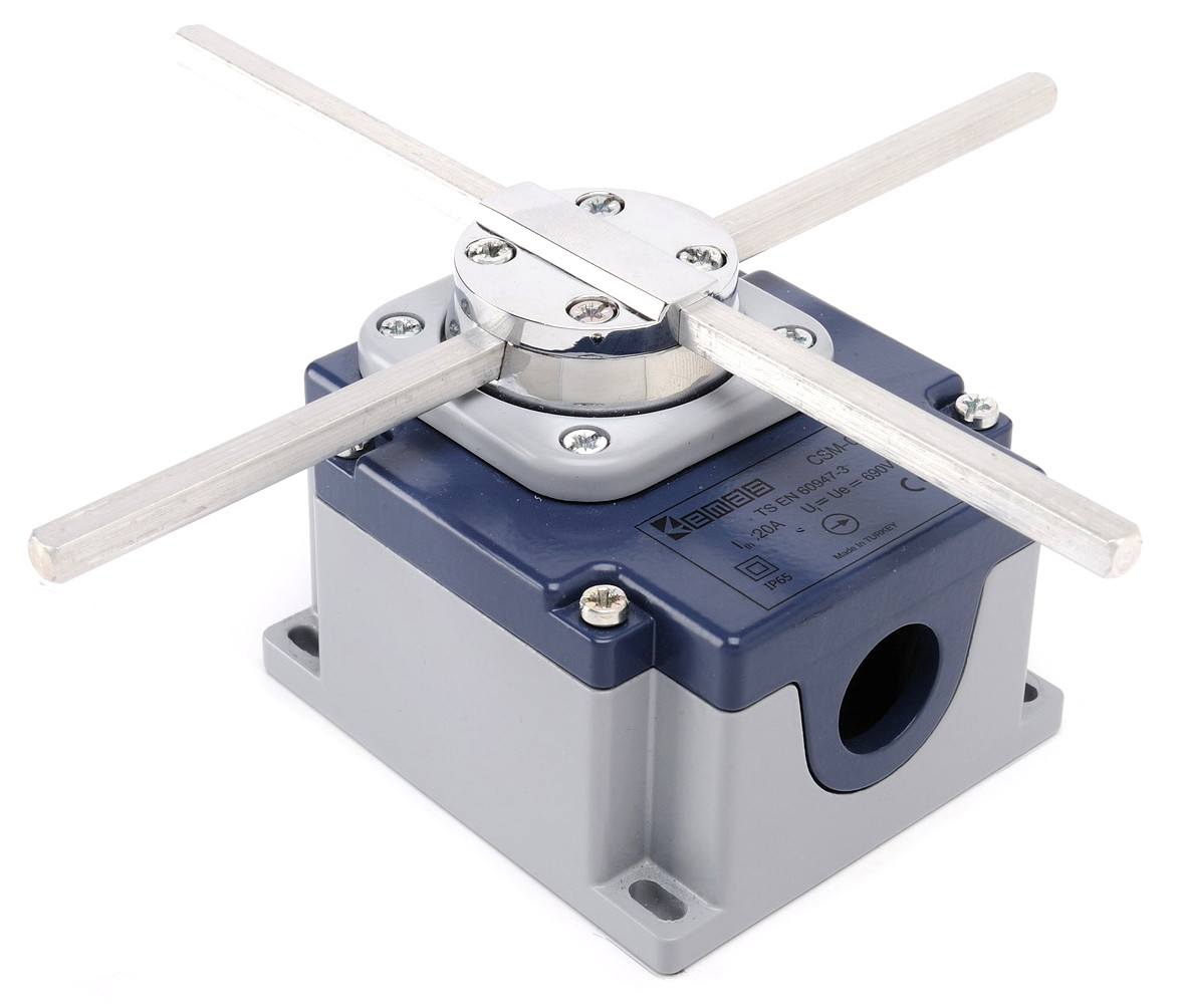 Аварійний вимикач перехресний (кут повороту 90), фото 1